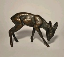 Junges Reh Bronze Skulptur