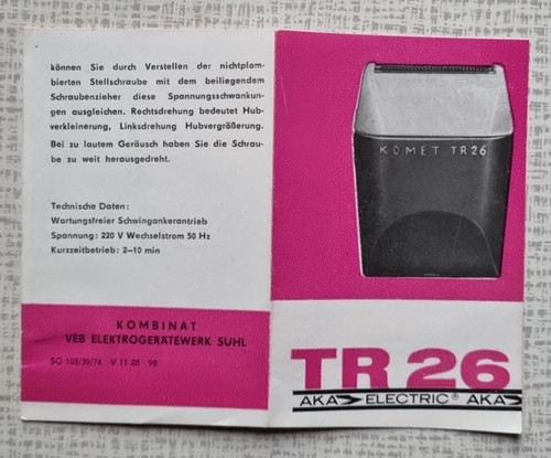 Bedienungsanleitung tr26 - bedienungsanleitung,