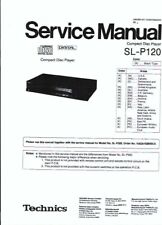 Technics Service Manual für SL- P 120 differences to model SL-P 320 Copy