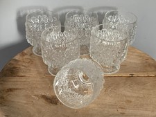 6 Vintage Trinkgläser Wein