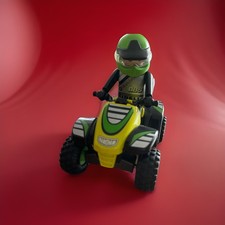 Playmobil 4427 Racing Quad mit Rückziehfunktion voll funktionsfähig aus Sammlung