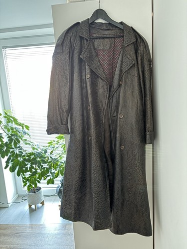 Vintage ledermantel braun - ledermantel,