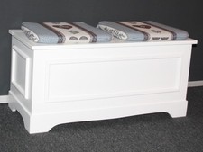 Massivholz Truhenbank 98cm