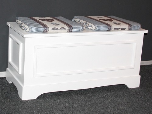 Massivholz truhenbank 98cm - truhenbank,