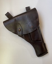 Alter Pistolenholster Waffenholster Holster Leder mit Magazinfach (1)
