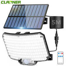 234 LED Solarleuchte mit Bewegungsmelder Außen Solarlampe Fluter Sensor Strahler
