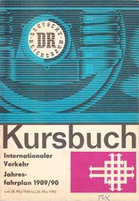 Eisenbahn Kursbuch intern. Verkehr Jahresfahrplan 89/90 Deutsche Reichsbahn