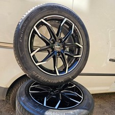 Felgen Rial LUC 17" 5x115 Sommerreifen 215/55 Isignia Astra Schwarz Silber