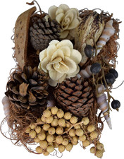 Getrocknete Naturpflanzen Herbstdeko 24 cm Trockenblumen Arrangement