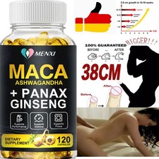 120 MACA EXTREME Kapseln Extra Stark mit 10000mg Tag Vegan Hochdosiert Tablette