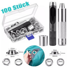 100x Ösen Planenöse Set