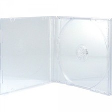 200 CD Hüllen 1er Jewelcase 10,4 mm für je 1 BD / CD / DVD transparent