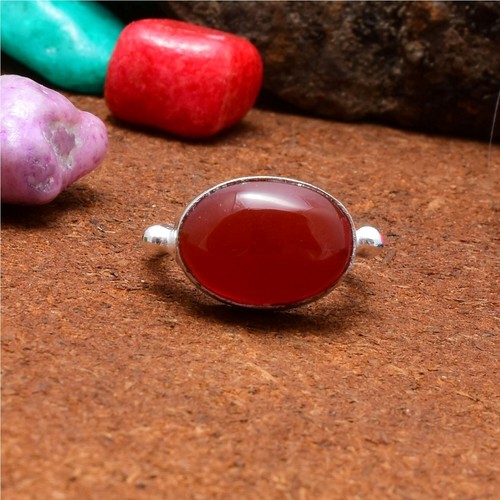 Roter karneol edelstein 925 - roter,