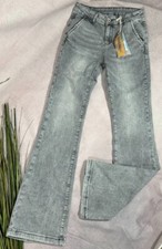Stretch Schlag JEANS HOSE bootcut  High Waist Denim Melly Co 7238 XS 34