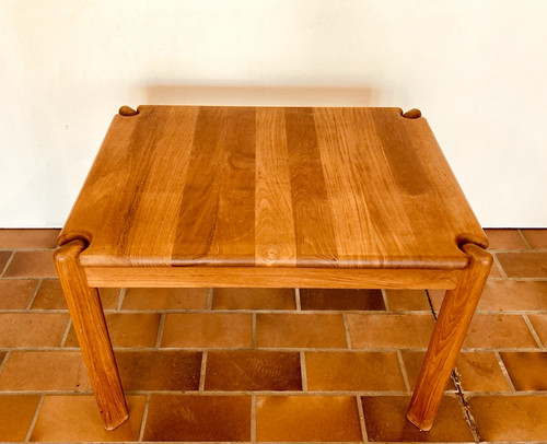 Rechteckiger teak couchtisch - teak,