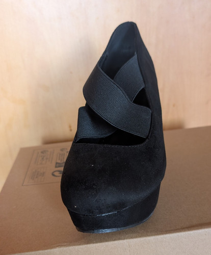 Damen pumps schwarz wildleder - schwarz,
