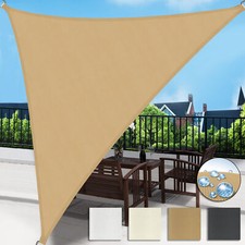 Sonnensegel Sonnenschutz UV Schutz Windschutz Wasserdicht Balkon Dreieck PES Set