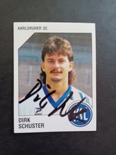 Dirk Schuster Karlsruher SC KSC Panini 93 Sammelbild signiert ungeklebt 