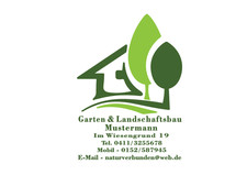 Werbeaufkleber Garten und
