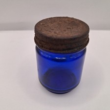 Antike Wick Kobaldglas Dose um