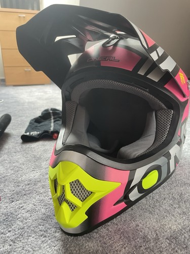 Oneal cross helm - mit, brille