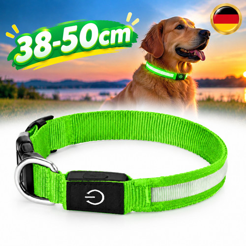 Led hundehalsband leuchtet - hundehalsband,