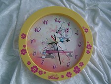 Für Sammler - DIDDL Wanduhr gelb - Original 90er