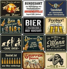 witzige Sprüche-Blechschilder