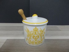 Klein Senftopfchen mit Holzlöffel Moutarde Dijon MAILLE que Maille qui m'aille