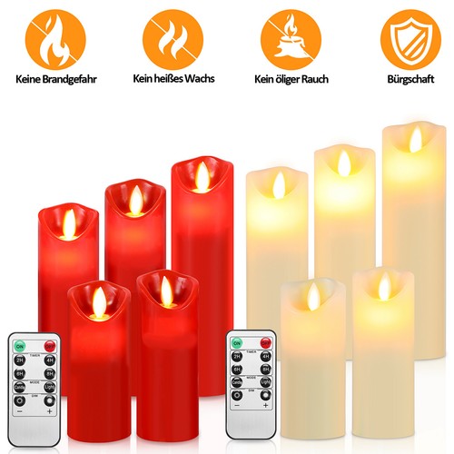 5er led kerzen - 5er, dimmbar