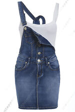 NEU Damen Denim Latzhose Kleid