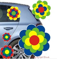 4 x 20 cm extra groß Blumen Aufkleber Pril* Blume Prilblumen Retroblume Flowers