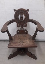 Drehstuhl Eiche Historismus