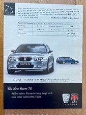 The New Rover 75 CDTI Diesel Original 2004 Vintage Advert Werbung Reklame
