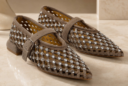 Mimmù damen ballerinas strass - mimmù,