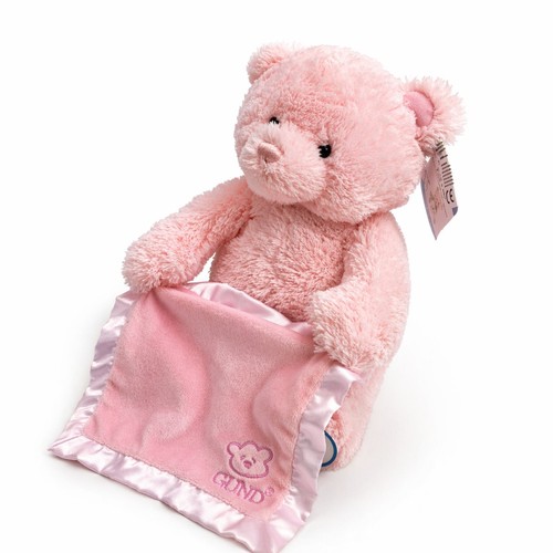 Gund peek boo - bär, rosa