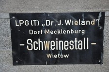 Altes Schild DDR