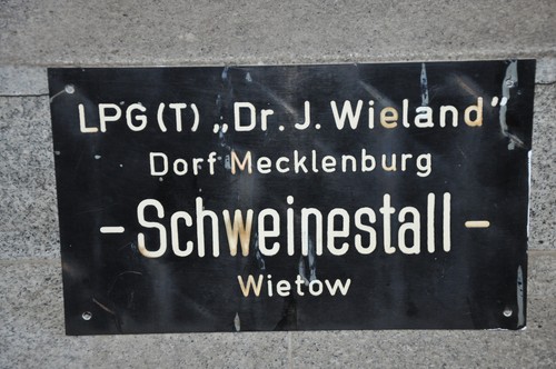 Altes schild ddr - schild,