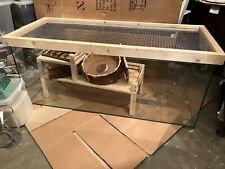 Nagerterrarium mit Holzabdeckung und Zubehör