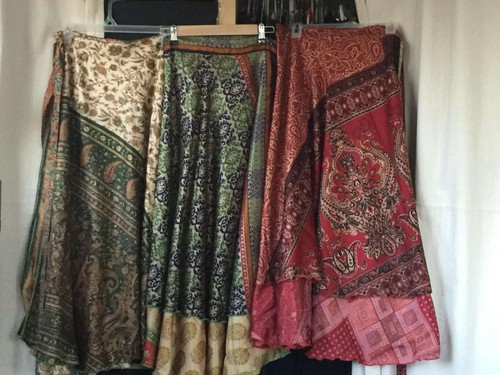 Damen zweilagig boho sari - damen,