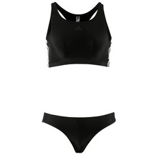 adidas Damen Bikini Set DQ3315 Fit 2pc 3 Stripes Schwarz / 36 (34) / Bademode