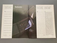 Technics HiFi Stereoanlage Casseiver SA-R100 1984 Vintage Werbung Reklame