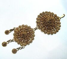 Friesenschmuck großer Anhänger vergoldet Pendant 13,3 cm / BP 650