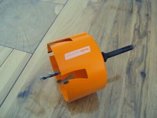 Lochsäge kwb 105 mm mit Aufnahmeschaft Bohrkrone und Zentrierbohrer 7 mm