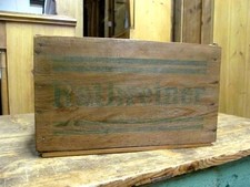 alte Transportkiste Weichholz Frachtkiste Antik Kathreiner Shabby-Chic Kiste 