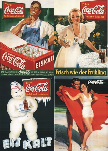Coca cola poster - 4x, jedes
