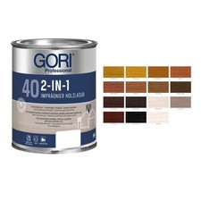 Gori 40 Holzlasur 2in1 BEULE Farb- & Größenwahl UV Schutz Holz Lasur für aussen