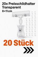 20x Preisschildhalter