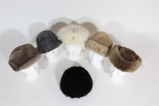 Pelz Konvolut, 6x Pelz Mütze