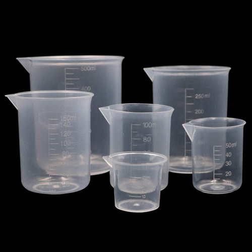 Messbecher set kunststoff - messbecher, 6